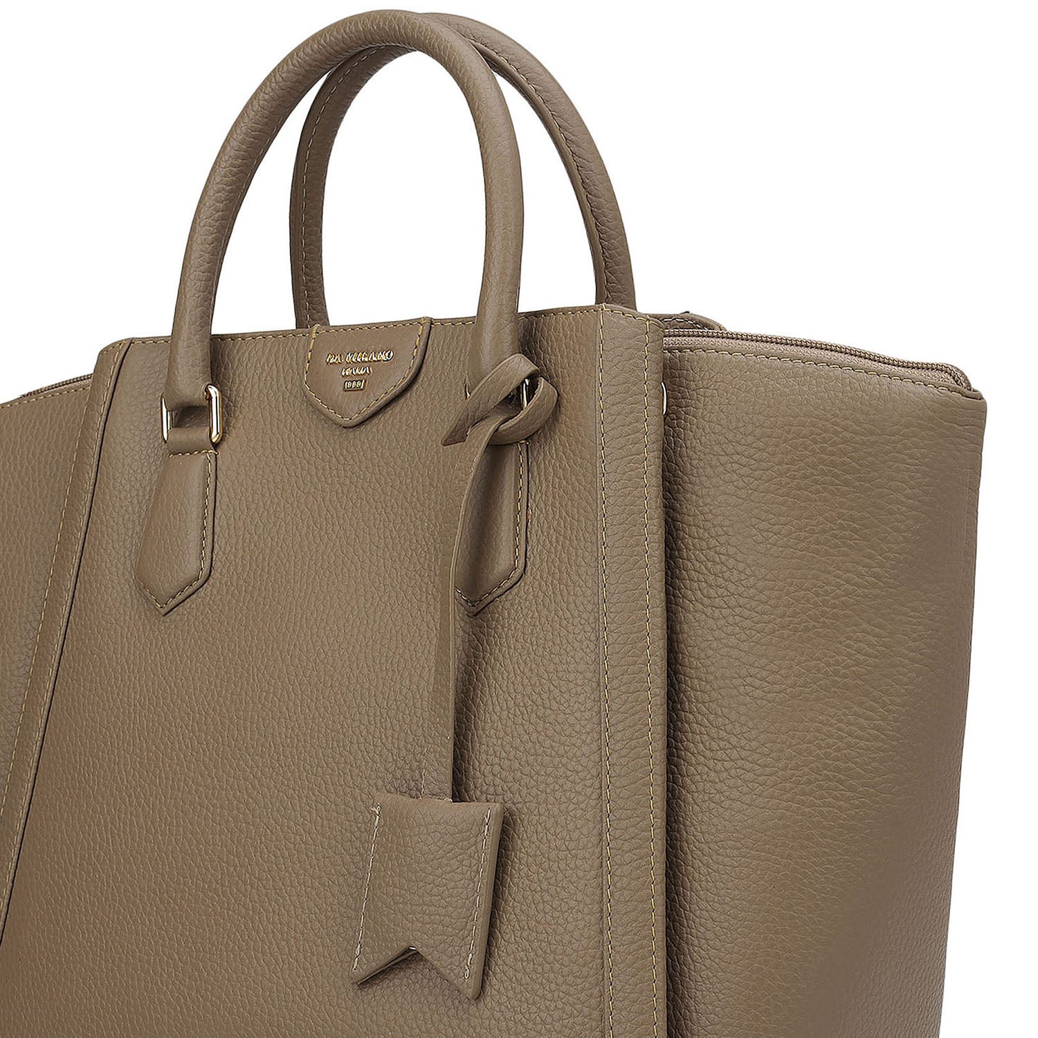 Élégance Paris - Timeless Waxed Leather Satchel