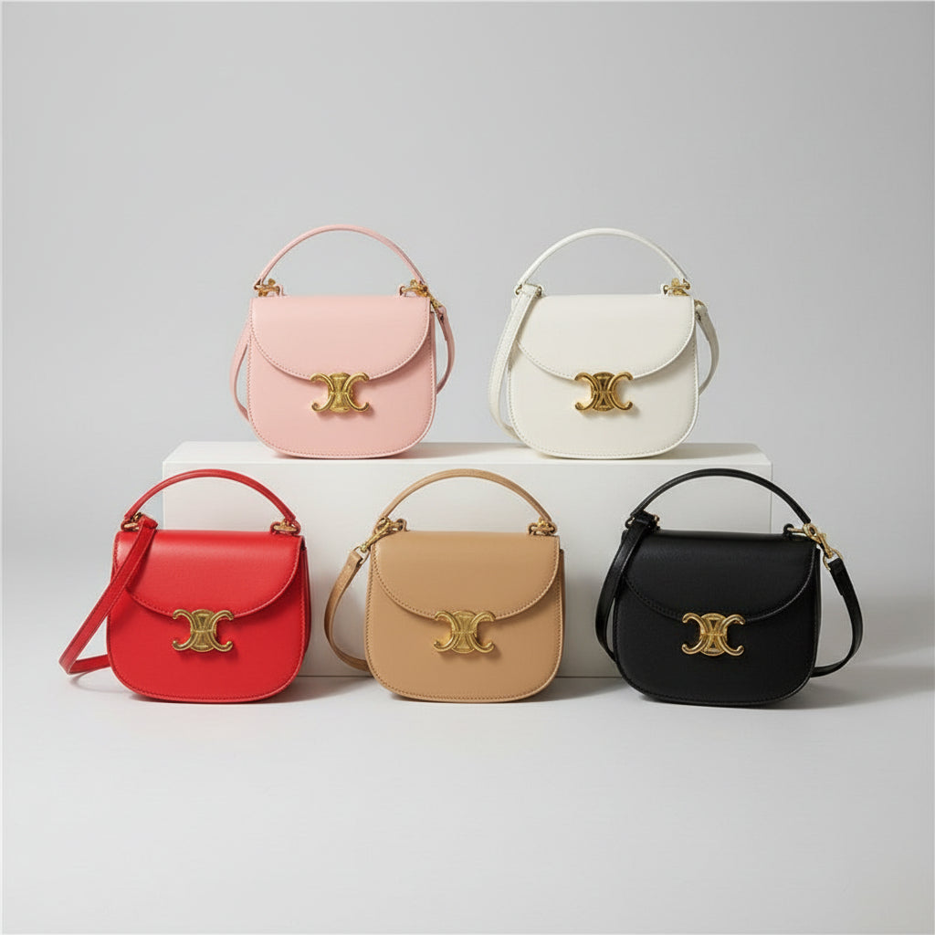 Gold-Tone Mini Crossbody Bag