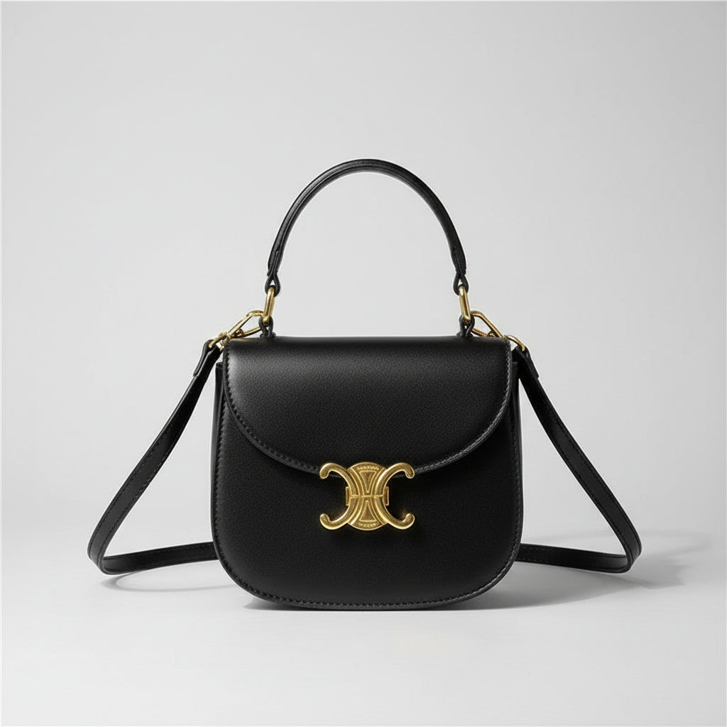 Gold-Tone Mini Crossbody Bag
