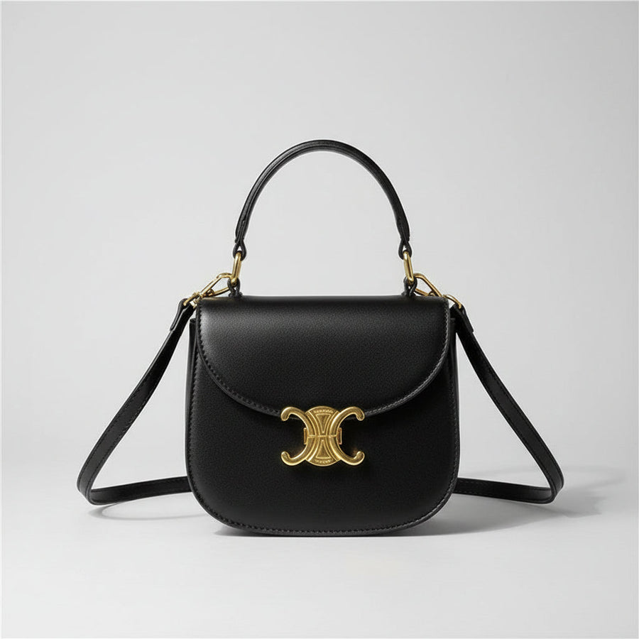 Gold-Tone Mini Crossbody Bag