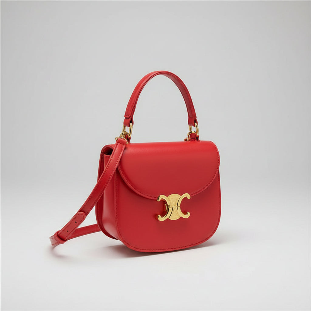 Gold-Tone Mini Crossbody Bag