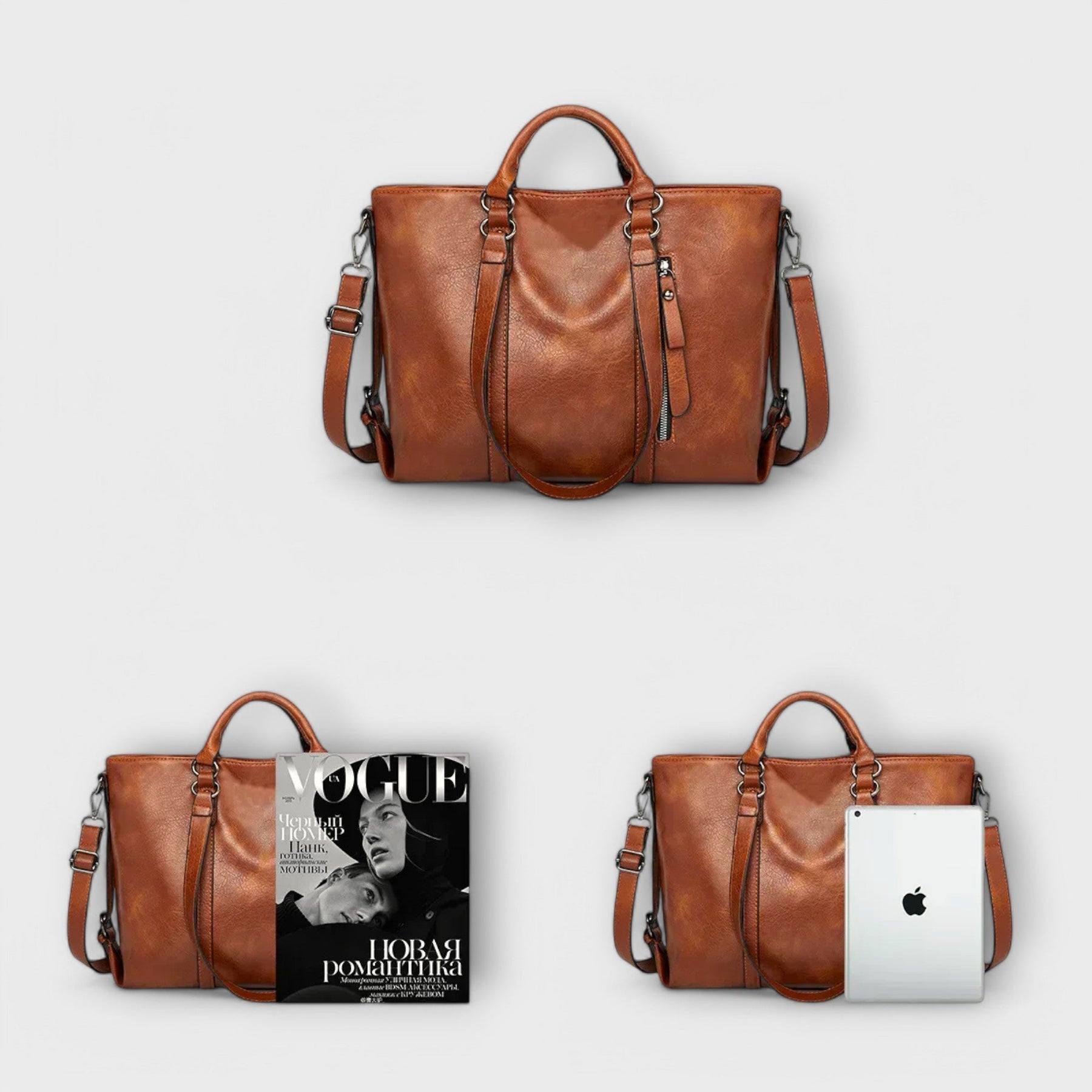 Olívia - Spacious Leather Tote