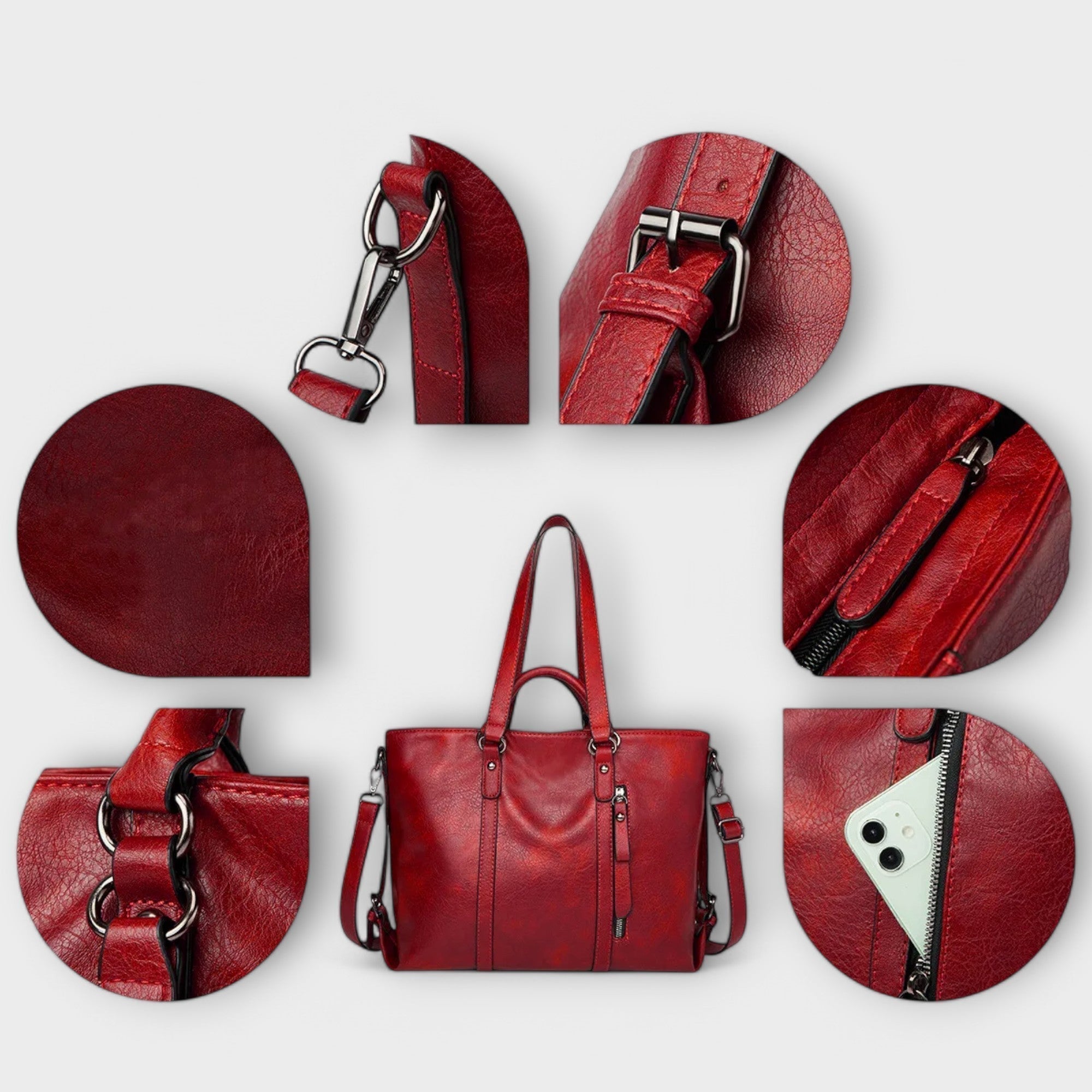 Olívia - Spacious Leather Tote