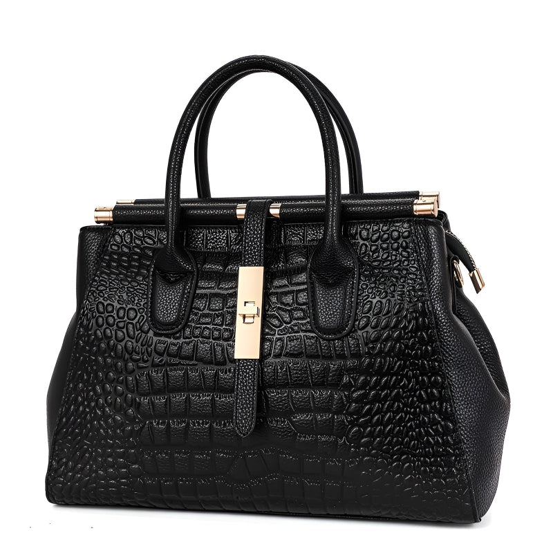 AURELIA | Crocodile-Pattern Handbag