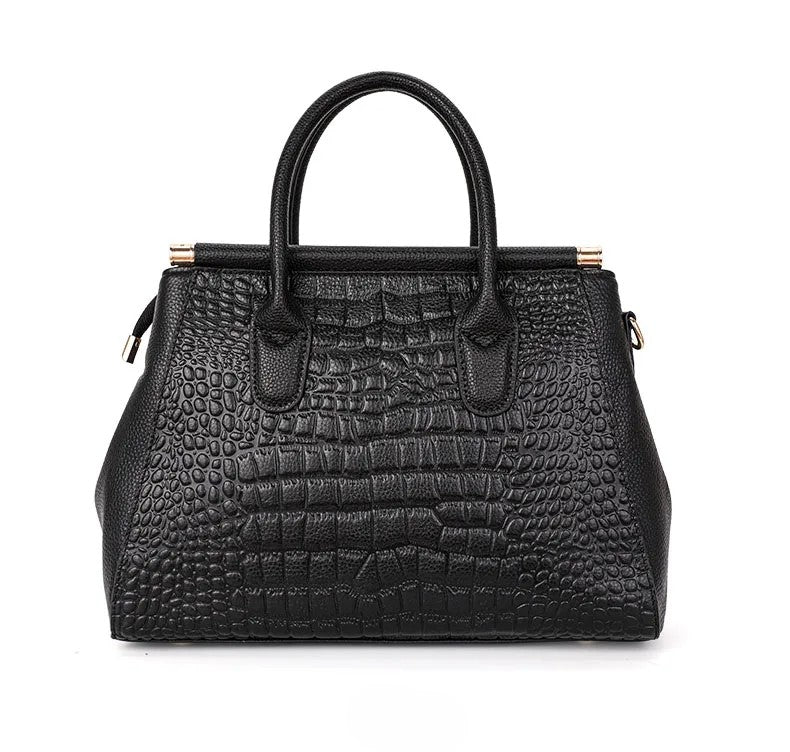 AURELIA | Crocodile-Pattern Handbag