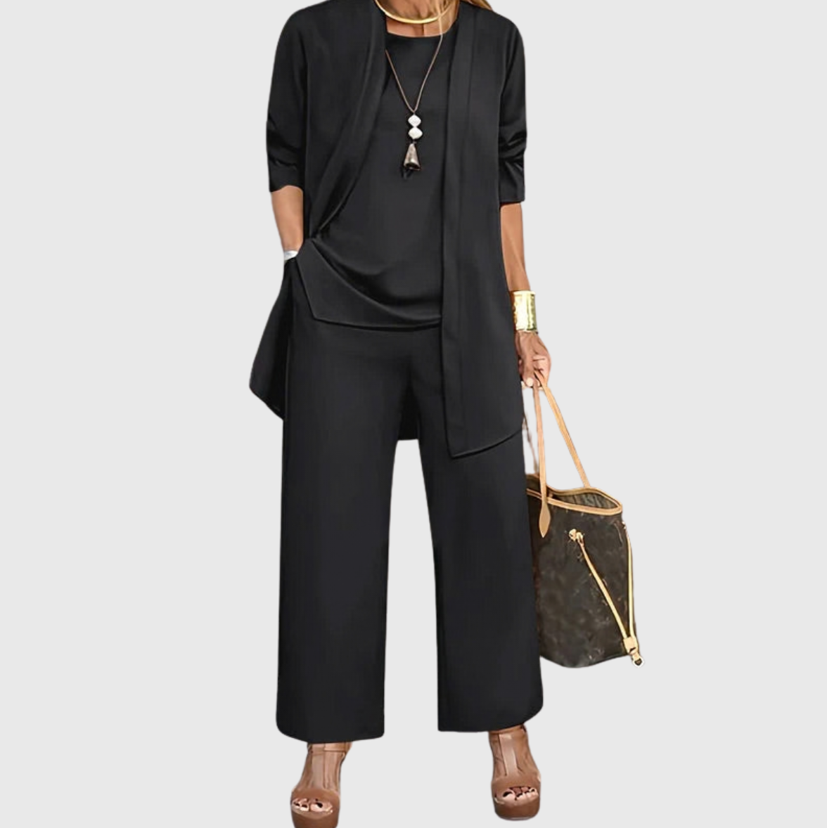 Kaevia™ – 3-Piece Relaxed Fit Lounge Ensemble