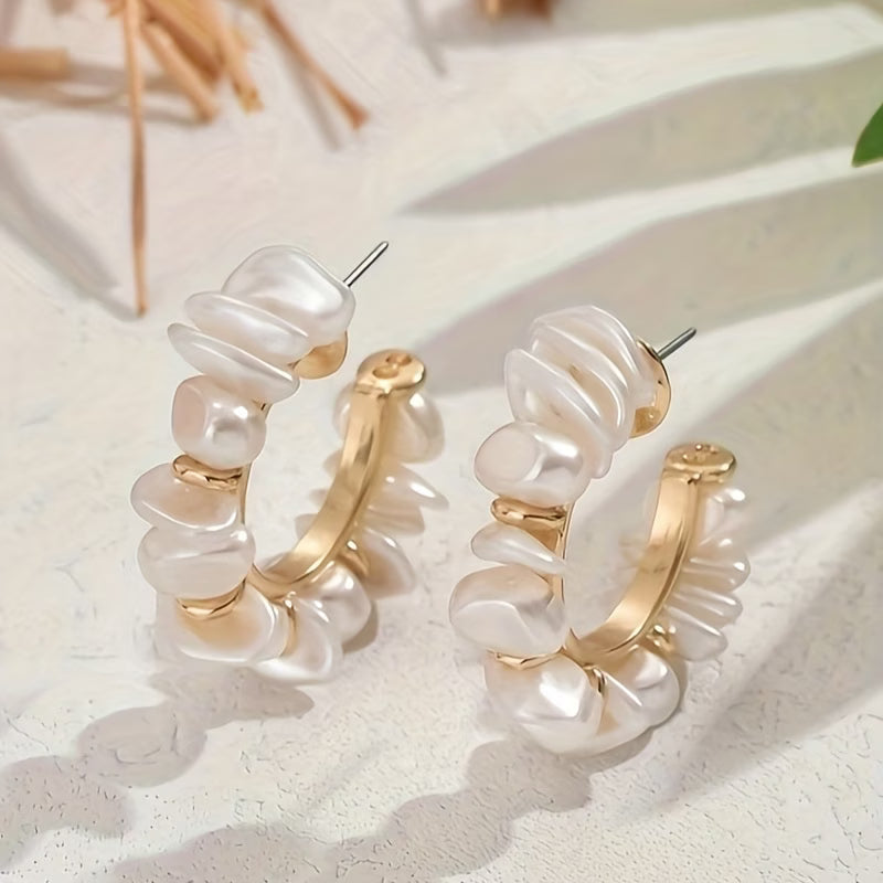 BIANCA | Statement Chunky Pearl Earrings