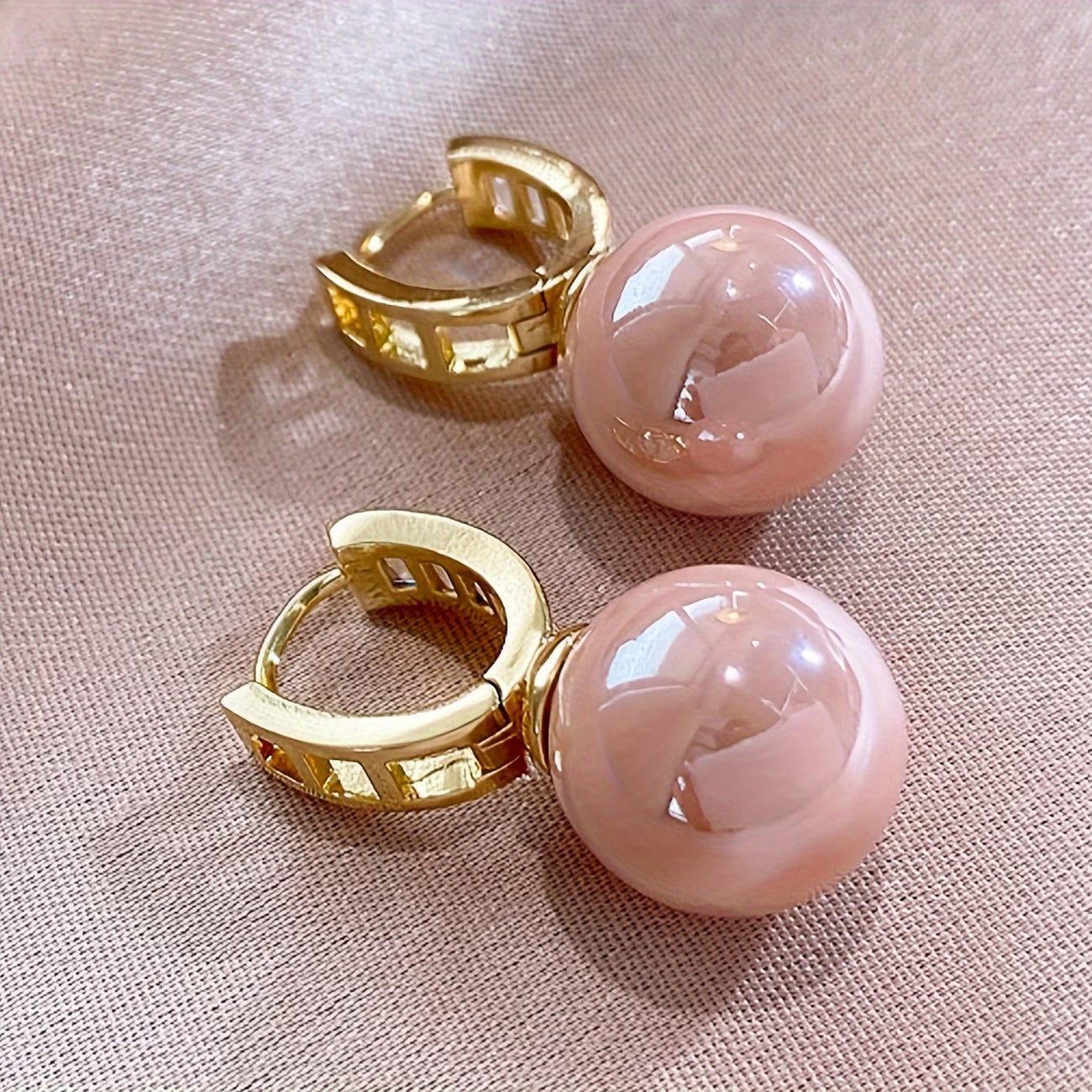 ROSALIE | Elegant Rose Pearl Earrings