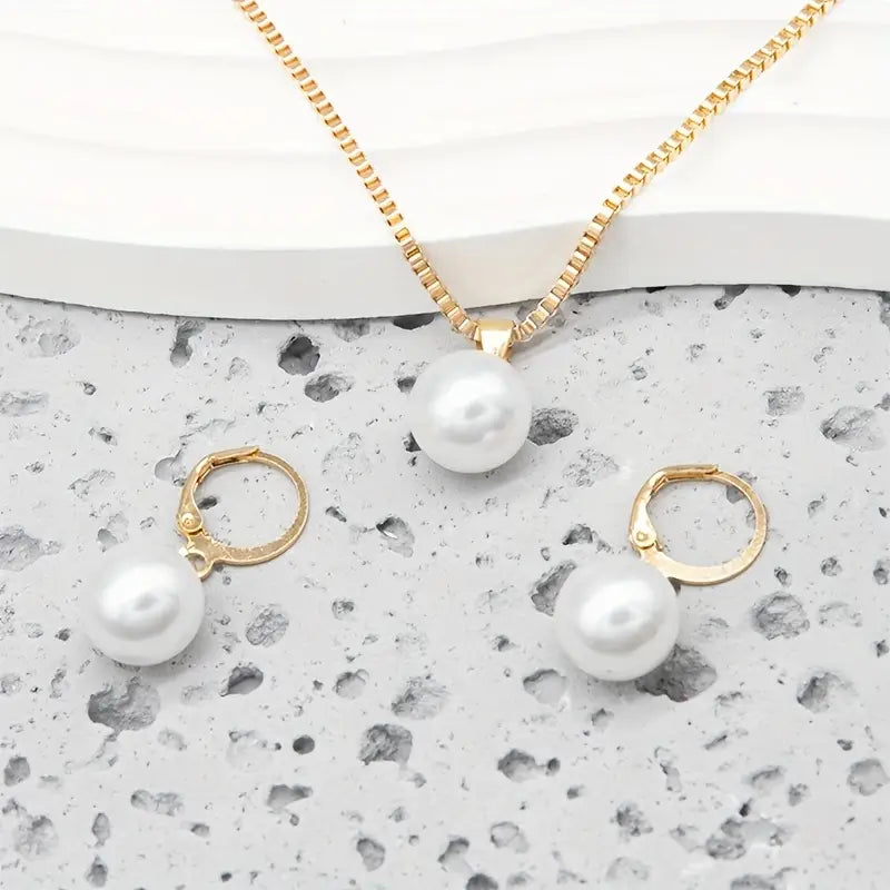 GRACELYN | Sophisticated Pearl Necklace Set