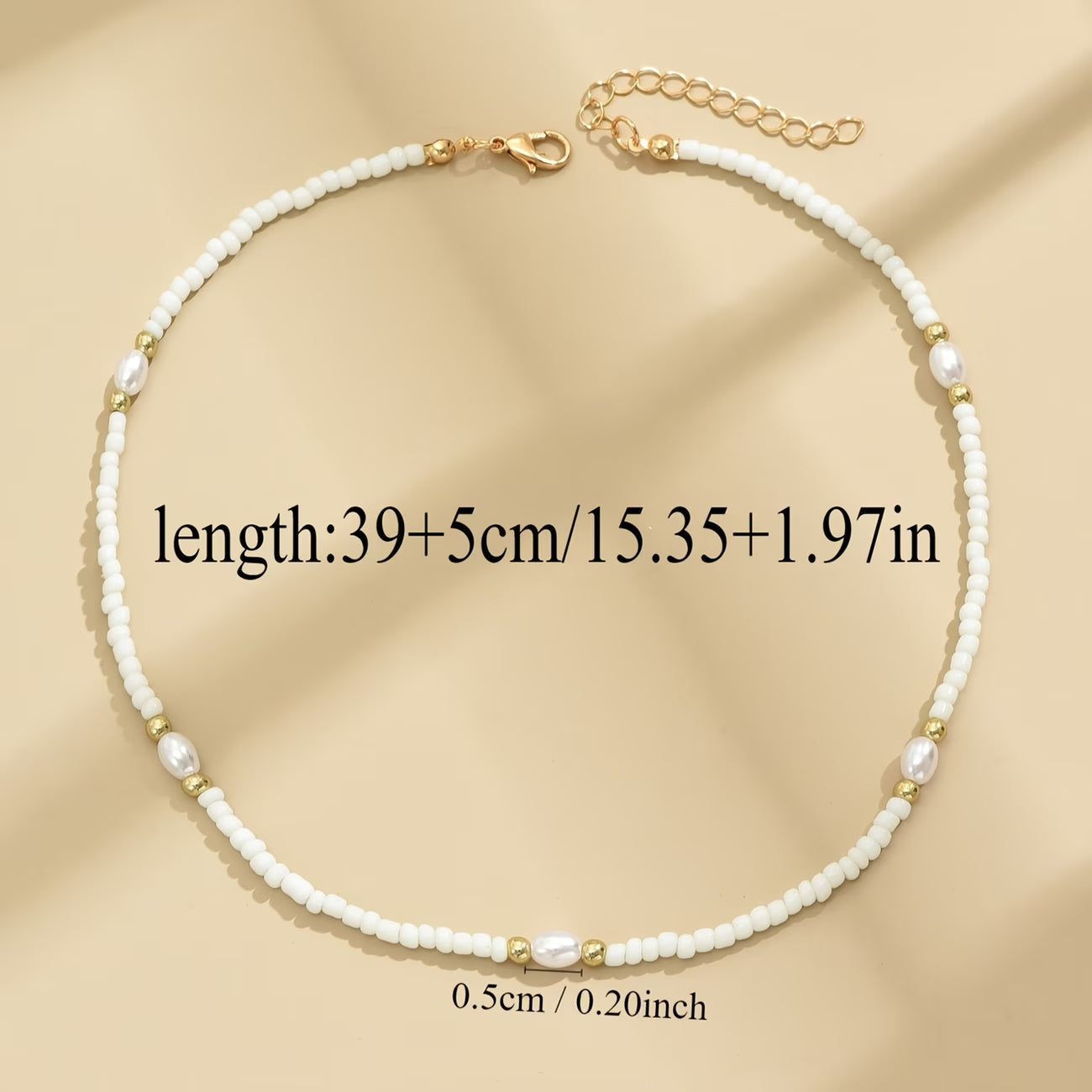 CLARA | Elegant Pearl Beaded Necklace