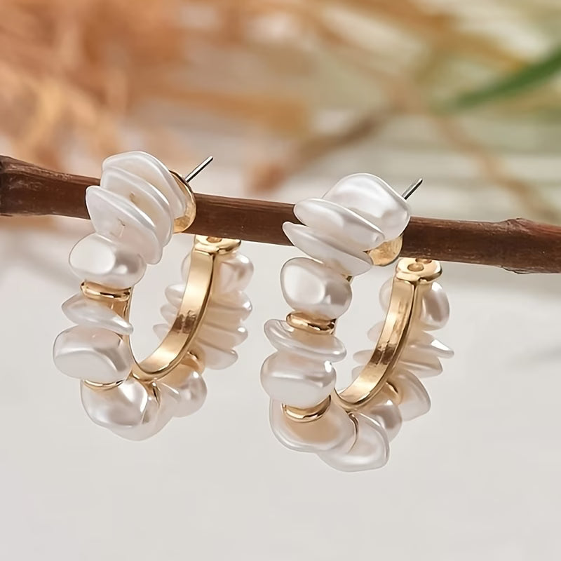 BIANCA | Statement Chunky Pearl Earrings