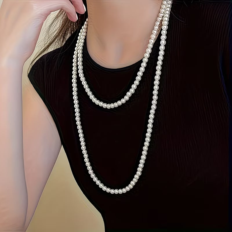CELESTINE | CLASSIC DOUBLE PEARL NECKLACE