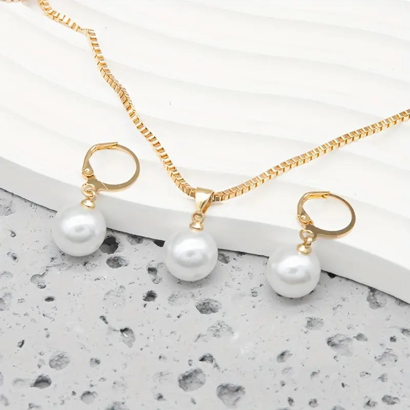 GRACELYN | Sophisticated Pearl Necklace Set