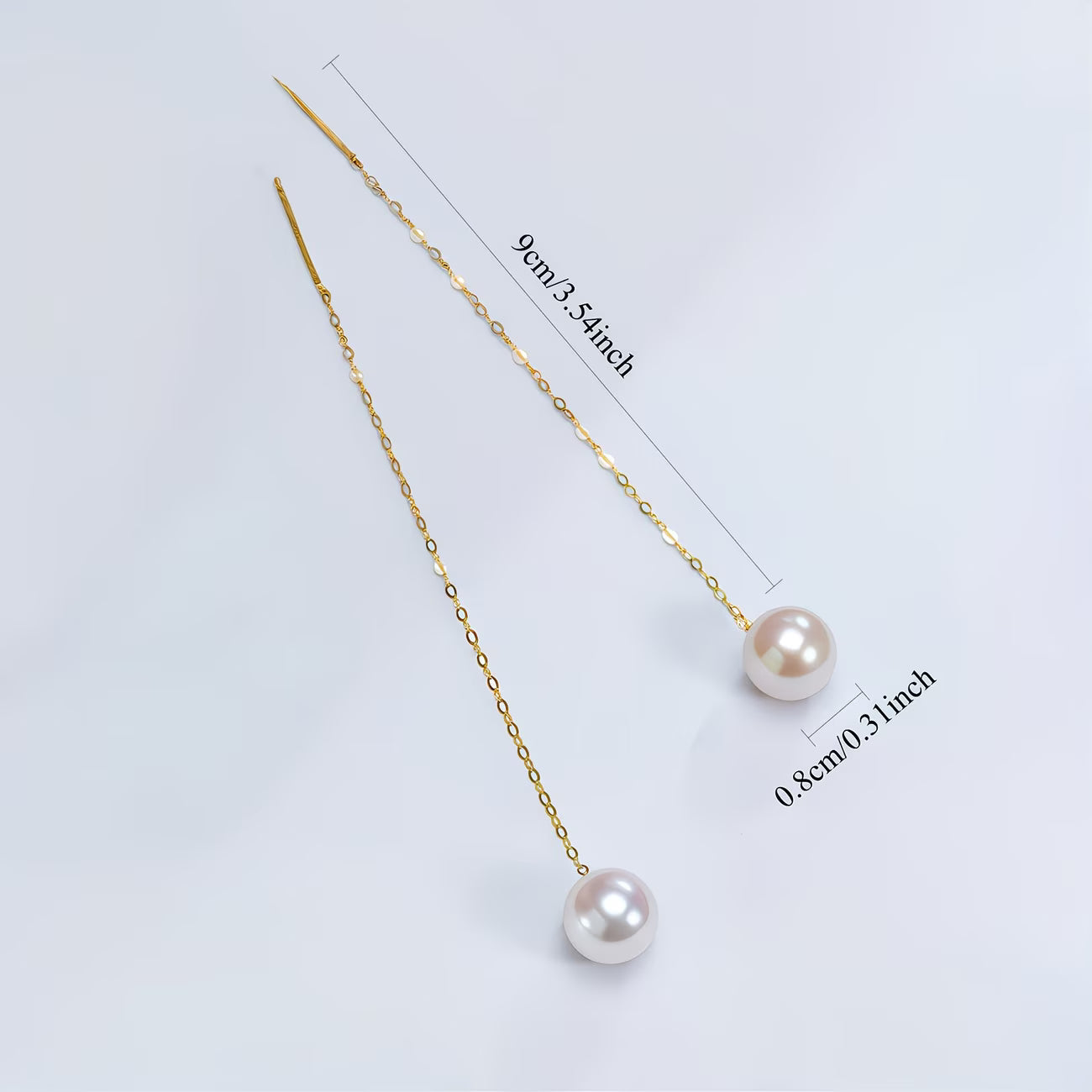 Adeline | Elegant Long Tassel Pearl Earrings