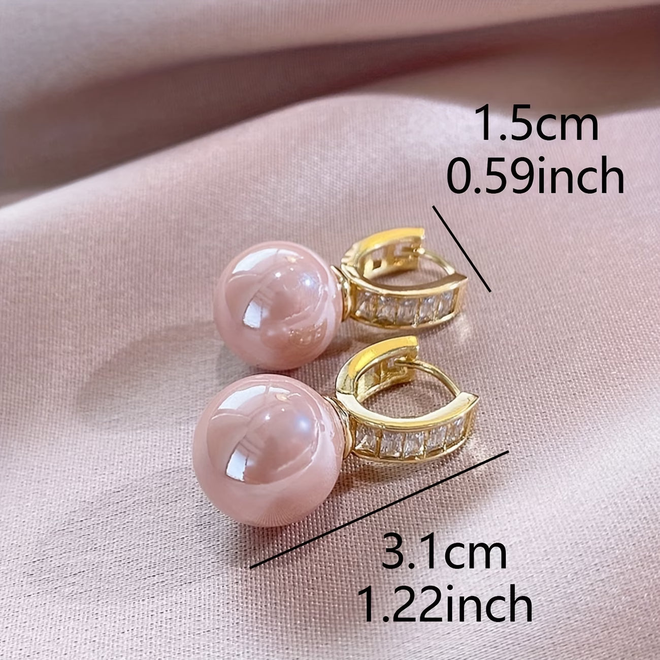 ROSALIE | Elegant Rose Pearl Earrings