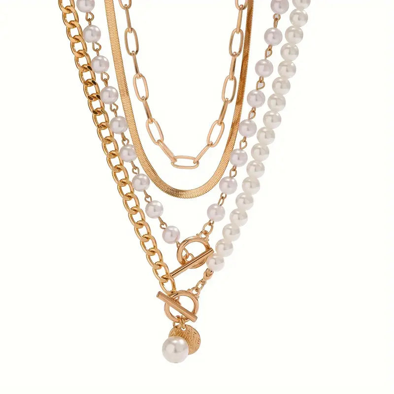 NOVARA | Contemporary Pearl Layered Necklace Collection