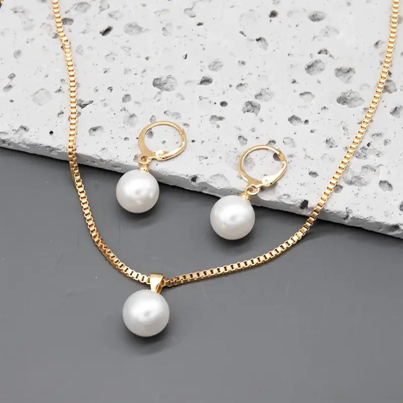 GRACELYN | Sophisticated Pearl Necklace Set
