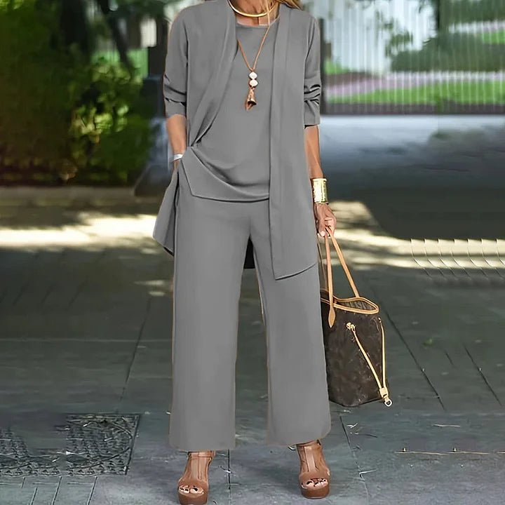 Kaevia™ – 3-Piece Relaxed Fit Lounge Ensemble