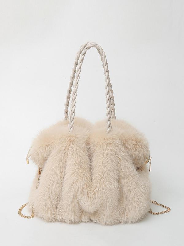 Charlotte - Multi-Functional Plush Velvet Shoulder Tote