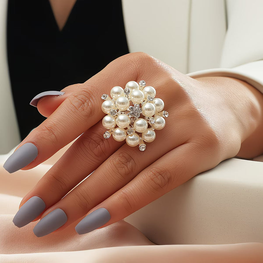 Blossom Pearl Bloom Adjustable Ring