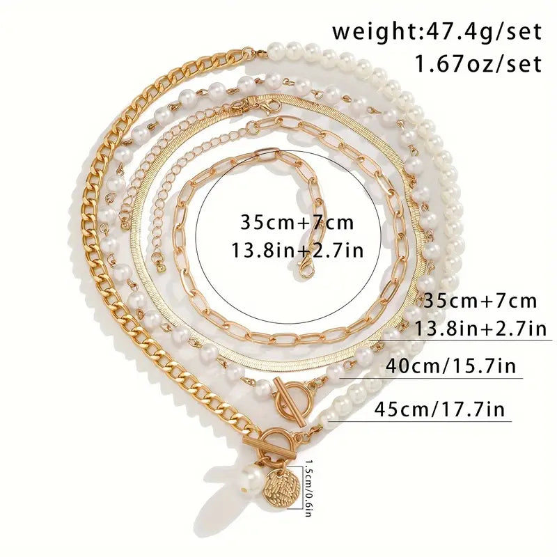 NOVARA | Contemporary Pearl Layered Necklace Collection