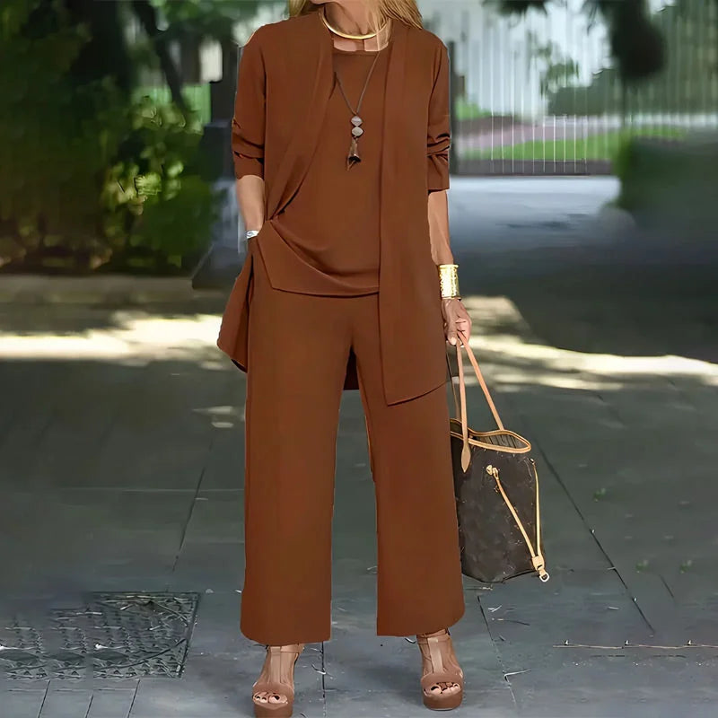 Kaevia™ – 3-Piece Relaxed Fit Lounge Ensemble