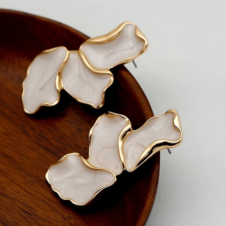 FLORETTE | Pearl Blossom Petal Earrings