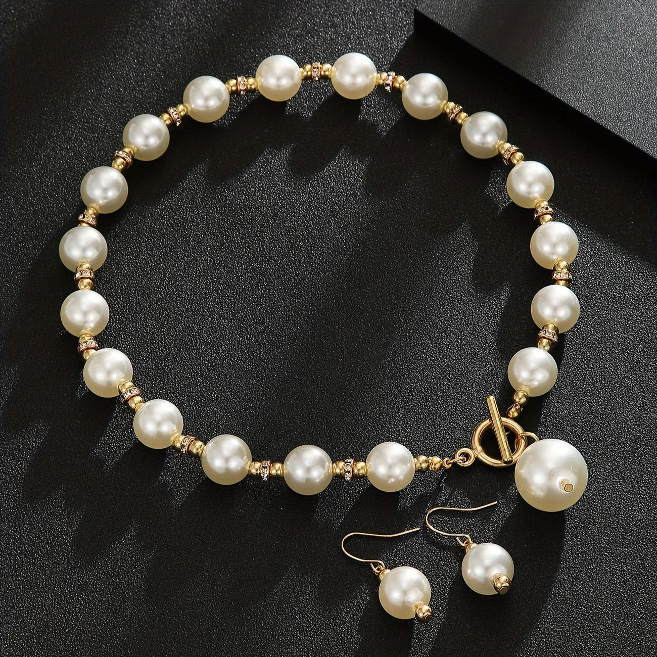 VALENCIA | Statement Chunky Pearl Necklace Set