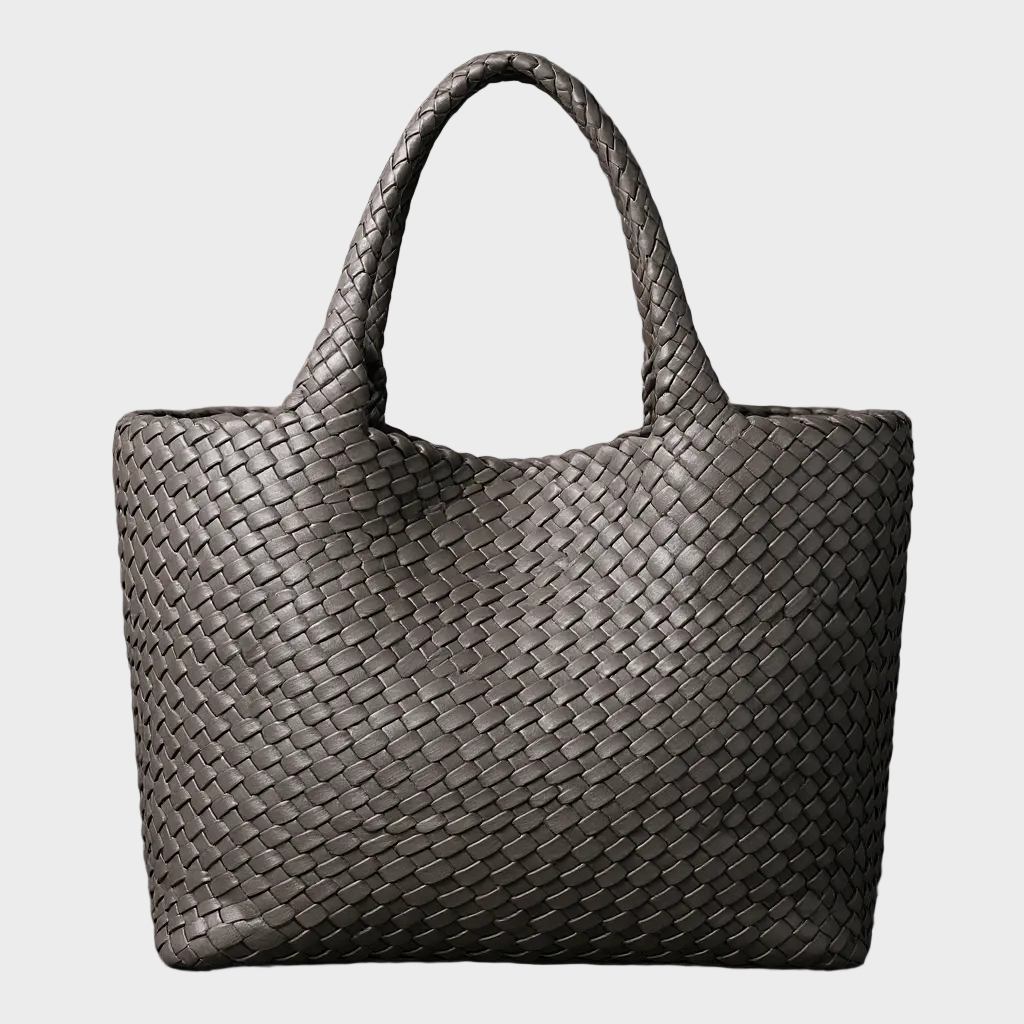 Lana Eco-Friendly Handwoven Vegan Leather Tote