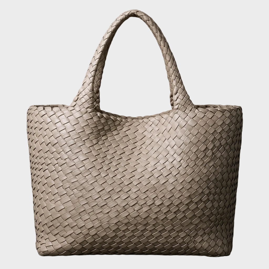 Lana Eco-Friendly Handwoven Vegan Leather Tote