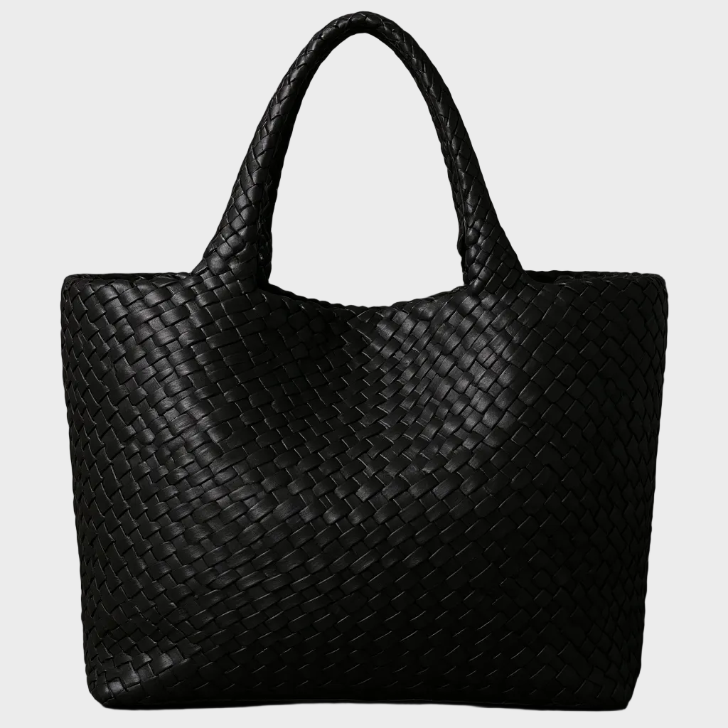 Lana Eco-Friendly Handwoven Vegan Leather Tote