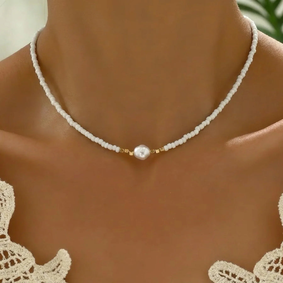 ISLA | Elegant Minimalist Pearl Necklace
