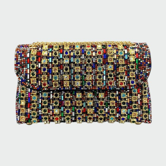 Laviera - Stylish Colored Diamond Chain Shoulder Bag