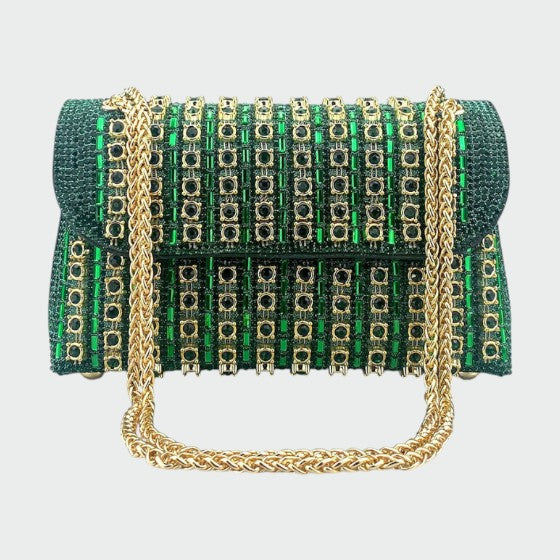 Laviera - Stylish Colored Diamond Chain Shoulder Bag