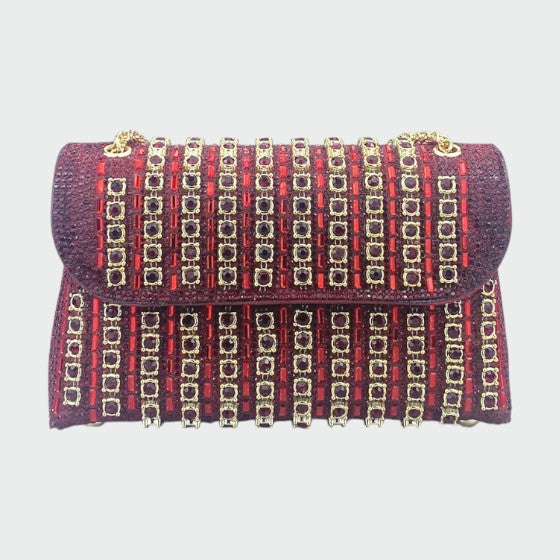 Laviera - Stylish Colored Diamond Chain Shoulder Bag