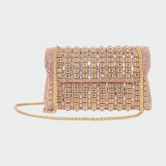 Laviera - Stylish Colored Diamond Chain Shoulder Bag