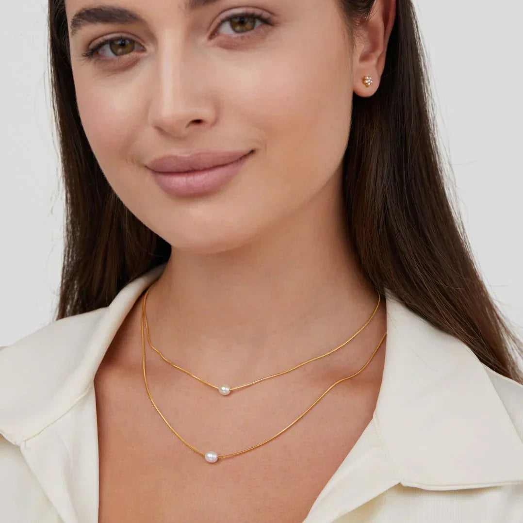 SERAPHINA | ELEGANT MULTI-LAYERED PEARL NECKLACE
