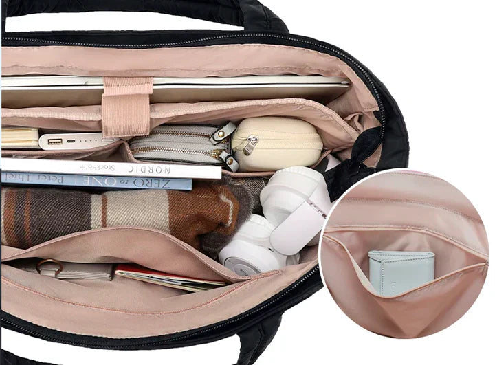 CALYSS | Bubble Shoulder Bag Featuring Multiple Pockets
