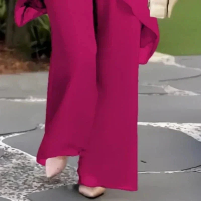 Beatrice | Chic Palazzo Blouse and Trousers Ensemble