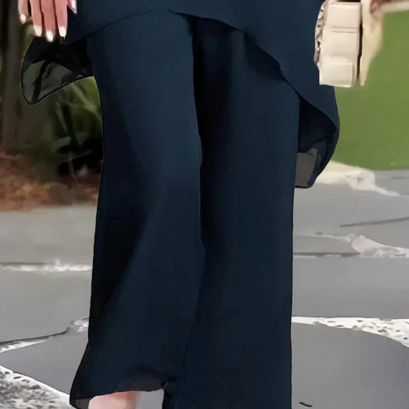 Linda | Draped Palazzo Trouser Suit