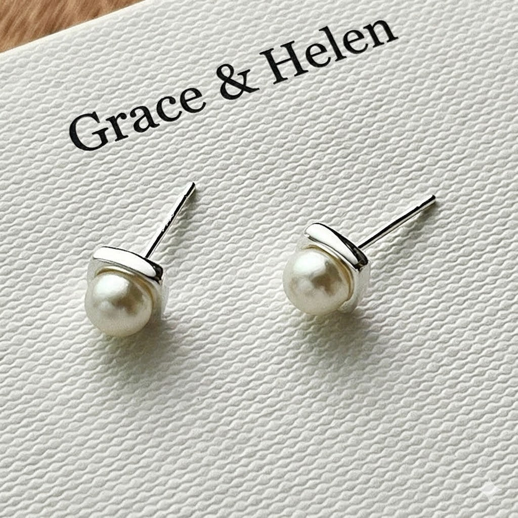 CAMILLE | ELEGANT FRESHWATER PEARL DROP EARRINGS